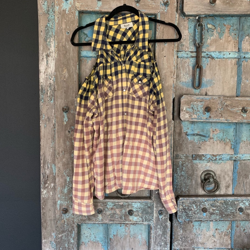 Cold Shoulder Flannel